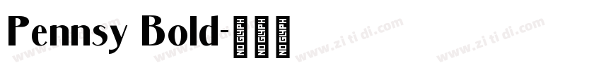 Pennsy Bold字体转换